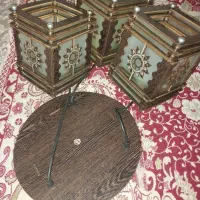 لوستر آشپزخونه چوبی سه شاخه|لوستر و چراغ آویز|زنجان, |دیوار