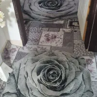 فرش طرح گل رز بسیار زیبا|فرش|رباطکریم, رباطکریم|دیوار