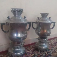 سماور برنجی قدیمی|سماور، چای‌ساز، قهوه‌ساز|طبس, |دیوار