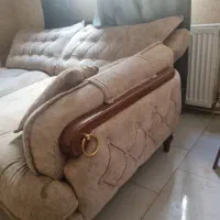 مبل تخت خواب شو به همراه دو عدد چستر