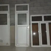 درب وپنچره المینیوم ویک درب اتاق وحال چوب راش|مصالح و تجهیزات ساختمان|ماکو, |دیوار