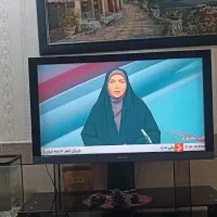 تلویزیون و میز تلویزیون شیشه ای|تلویزیون و پروژکتور|شوش, |دیوار