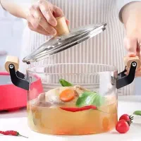 قابلمه پیرکس درب بامبو