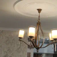 لوستر نو و تمیز|لوستر و چراغ آویز|فلاورجان, |دیوار