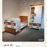سرویس خواب سیسمونی نوزاد (تمام MDF)|تخت و سرویس خواب|کرمان, |دیوار