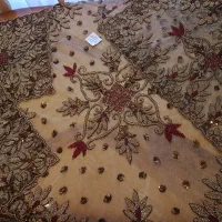 رومیزی پرکار دست دوز - ۴ تکه|پرده، رانر، رومیزی|ارومیه, |دیوار