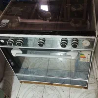 اجاق گاز پنج شعله فندک دار طرح فر