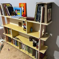 جاکتابی چوبی|کتابخانه، شلف، قفسه‌های دیواری|بابل, |دیوار