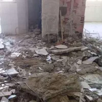 تخریب ساختمان مسکونی و خاک برداری