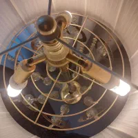 آباژور ایستاده طلایی  سنگین|چراغ خواب و آباژور|مشهد, زمانه|دیوار