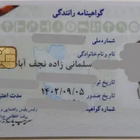 گواهینامه و کارت ملی گم شده