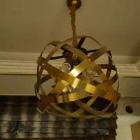 لوستر ۴ شاخه طلایی