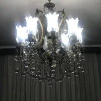لوستر برنز ۸ شاخه|لوستر و چراغ آویز|تهران, قلهک|دیوار