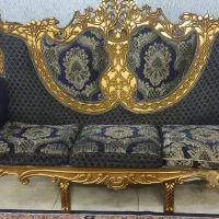فروش مبل سلطنتی7نفره دوتا عسلی یه میزوسط میزtv|مبلمان خانگی و میز عسلی|بابل, |دیوار