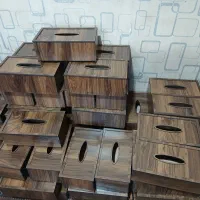 جای دستمال کاغذی چوبی