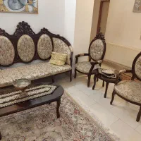 مبلمان استیل ۸ نفره چوب سالم و محکم|مبلمان خانگی و میز عسلی|آمل, |دیوار