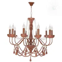 لوستر جذاب فلزچوب|لوستر و چراغ آویز|چهاردانگه (تهران), |دیوار