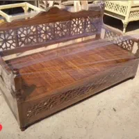 فروش تخت سنتی باغی وویلایی فقط چوب روس