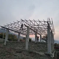 جوشکاری خرپا اسکلت پله ورق ایرانیت