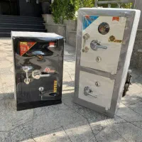 گاوصندوق سفید مشکی رنگ استاتیک آبکاری شده
