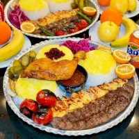 ۴دست غذافقط ۱۱۹۹ت چلوکوبیده+جوجه+زرشک پلو+چلوخورشت