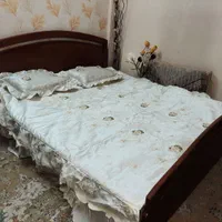تخت خواب چوبی دونفره|تخت و سرویس خواب|مشهد, ارشاد|دیوار