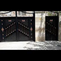 درب سنگین حیاط در سبک باغی پارکینگ باغ حیاطی ویلا|مصالح و تجهیزات ساختمان|تهران, استاد معین|دیوار
