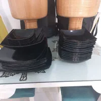 ظروف ارکوفام مشکی درجه ۱|ظروف سرو و پذیرایی|پردیس, فاز ۱۱|دیوار