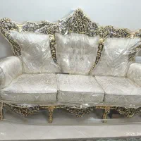 مبل و میز نهار خوری سلطنتی چوب اصل
