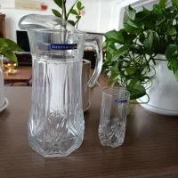 سه دست پارچ و لیوان  لومینارک فرانسه کاملا نو
