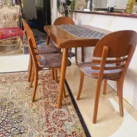 میز و صندلی چوبی نو
