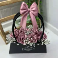 دسته گل روبانی|گل مصنوعی|ملایر, |دیوار