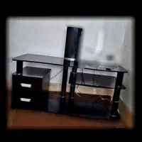 میز تلویزیون شیشه ای نو
