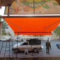 سایه بان مغازه سایبان بازویی کالاسکه ای|فروشگاه و مغازه|شیراز, کوشک میدان|دیوار
