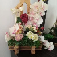 دسته گل|گل مصنوعی|تربت جام, باغ سنگان سفلی|دیوار