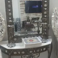 آینه شمعدان برنج