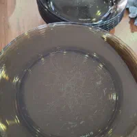 ست بلور دودی با ۶ تا خوشت خوری