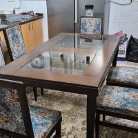 میز ناهارخوری ۶ نفره چوب راش ،بسیار شیک و محکم|میز و صندلی غذاخوری|تهران, تهرانویلا|دیوار