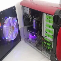 کیس گیمینگ و AI آفلاین 12400F+32G DDR5+RX580 8G