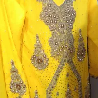 لباس هندی همراه با شال بلند