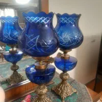 شمعدان تراش آبی