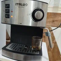 اسپرسوساز Italux، در حد نو، لوازم کامل