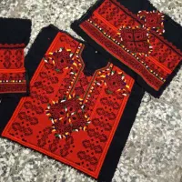 زیح آستین گلدار تاج دار