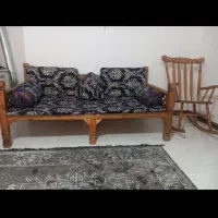 تخت سنتی ۳نفره به همراه تشک وبالشت دورو|مبلمان خانگی و میز عسلی|کرج, ساسانی (قلمستان)|دیوار