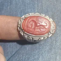 انگشترعقیق شیخ احمدطرح شیرخورشید