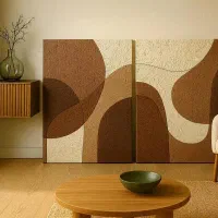 تابلو نقاشی مدرن رنگ روغن آماده ارسال