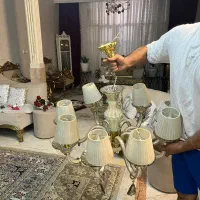 لوستر کریستالی ۸ شاخه|لوستر و چراغ آویز|شهریار, شهریار|دیوار