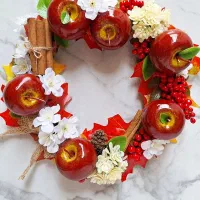 حلقه گل میوه ای پاییزی