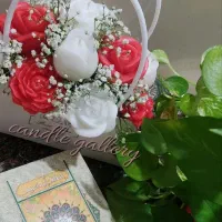 ساخت انواع شمع ،باکس های گل شمع