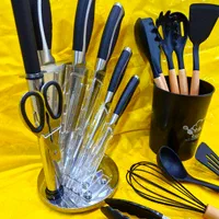 سرویس چاقو و کفگیر ملاقه|ظروف پخت‌وپز|اهواز, زیتون کارگری|دیوار